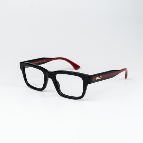 Gucci Women Eyeglasses Black Green Square GG1865O 001 NEW AUTHENTIC - Picture 2 of 10